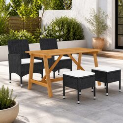 5-Piece Garden Dining Set: Dimensions and Build Specs