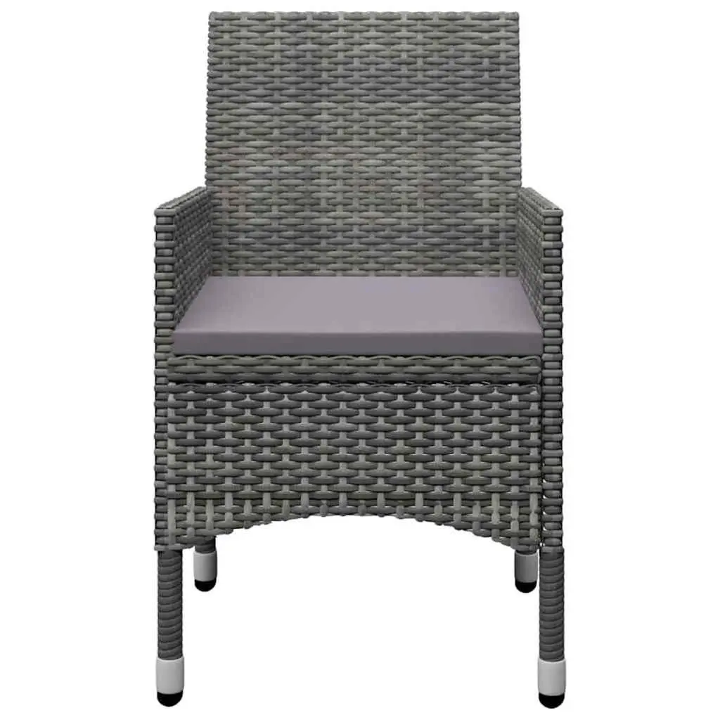 5-Piece Grey Outdoor Garden Dining Set