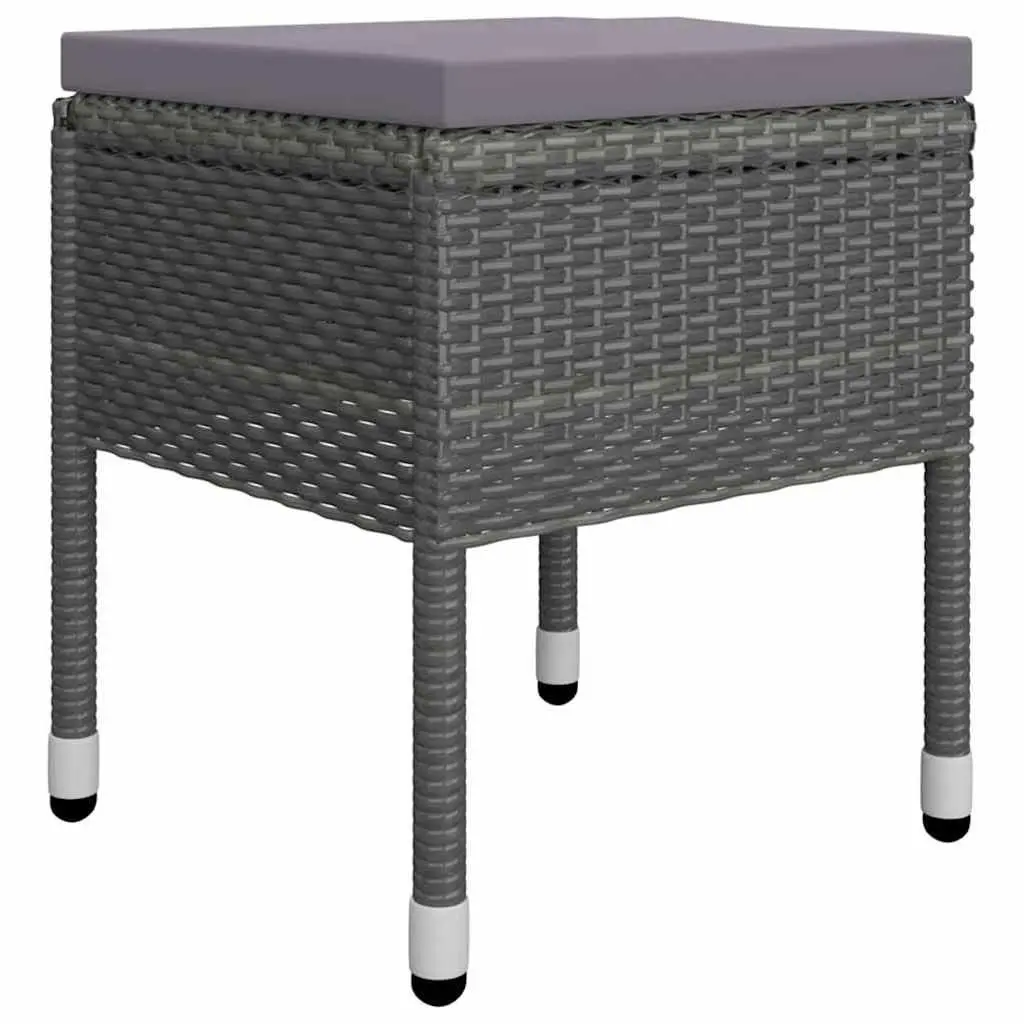 Garden Dining Set Outdoor Furniture 5 Piece Grey