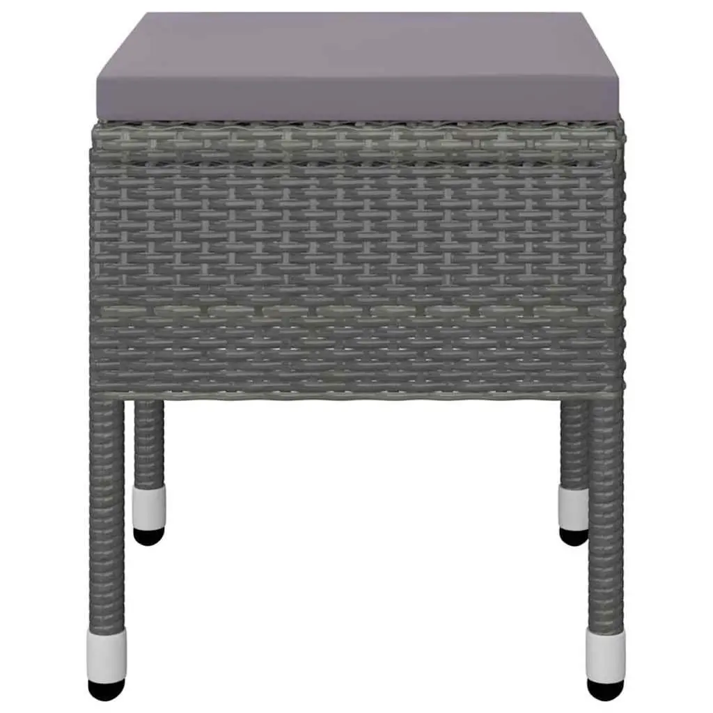 Garden Dining Set Outdoor Furniture 5 Piece Grey