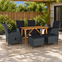 7 Piece Garden Dining Set: Dimensions and Features Included