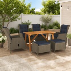 7 Piece Garden Dining Set with Specifications and Materials
