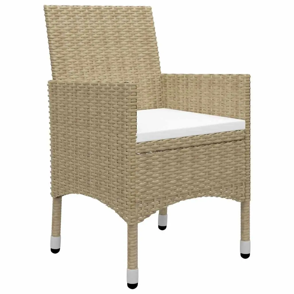 7 Piece Garden Dining Set Outdoor Furniture Beige Table Chairs Patio
