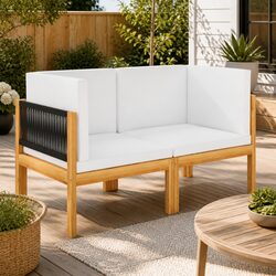 Specifications of 2-Seater Garden Bench with Rope Backrest