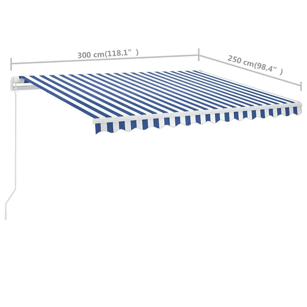 Freestanding Manual Retractable Awning 300x250 cm