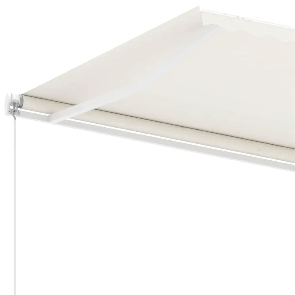 Retractable Awning Outdoor Patio Shade 300x250 cm Cream