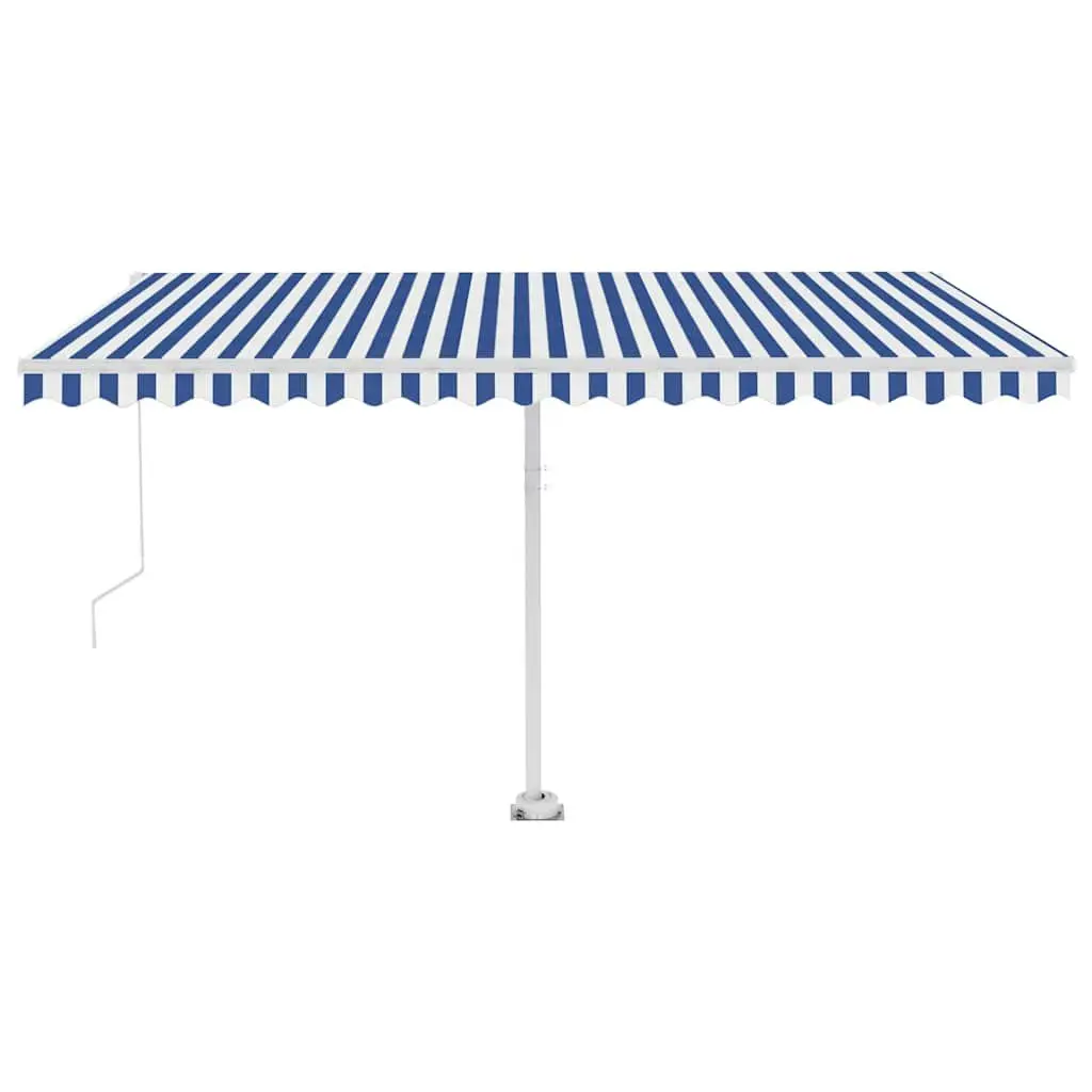 Retractable Awning Outdoor Patio 400x300cm Blue