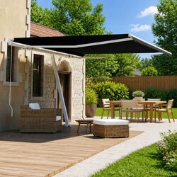 Detailed Specs of Freestanding Manual Retractable Awning 400x300 cm