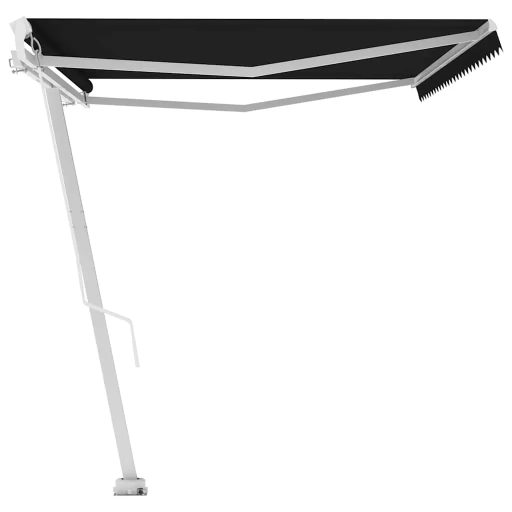 Freestanding Retractable Awning Outdoor Patio 500x300 cm Anthracite
