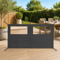Gazebo Sidewall Panel 4x2m with Mosquito Screen and Windows