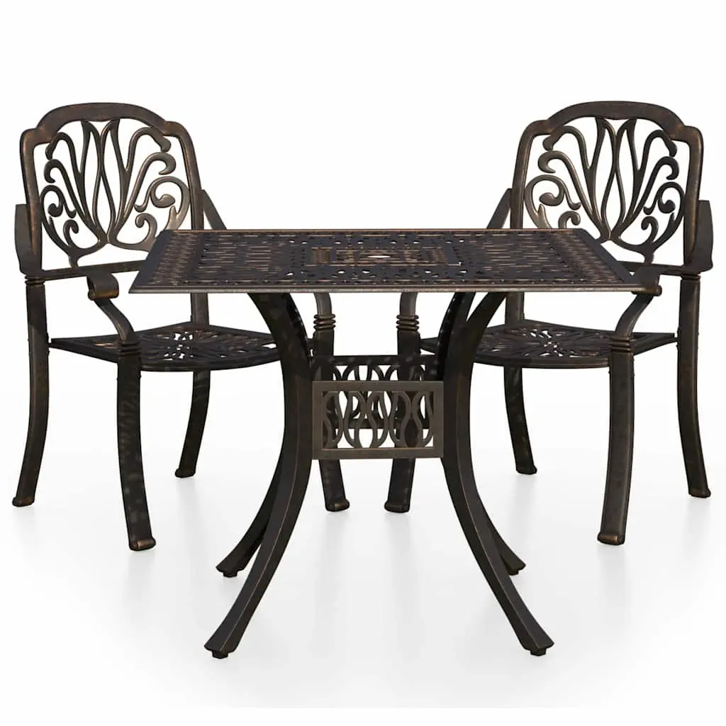3 Piece Bistro Set with Umbrella Hole