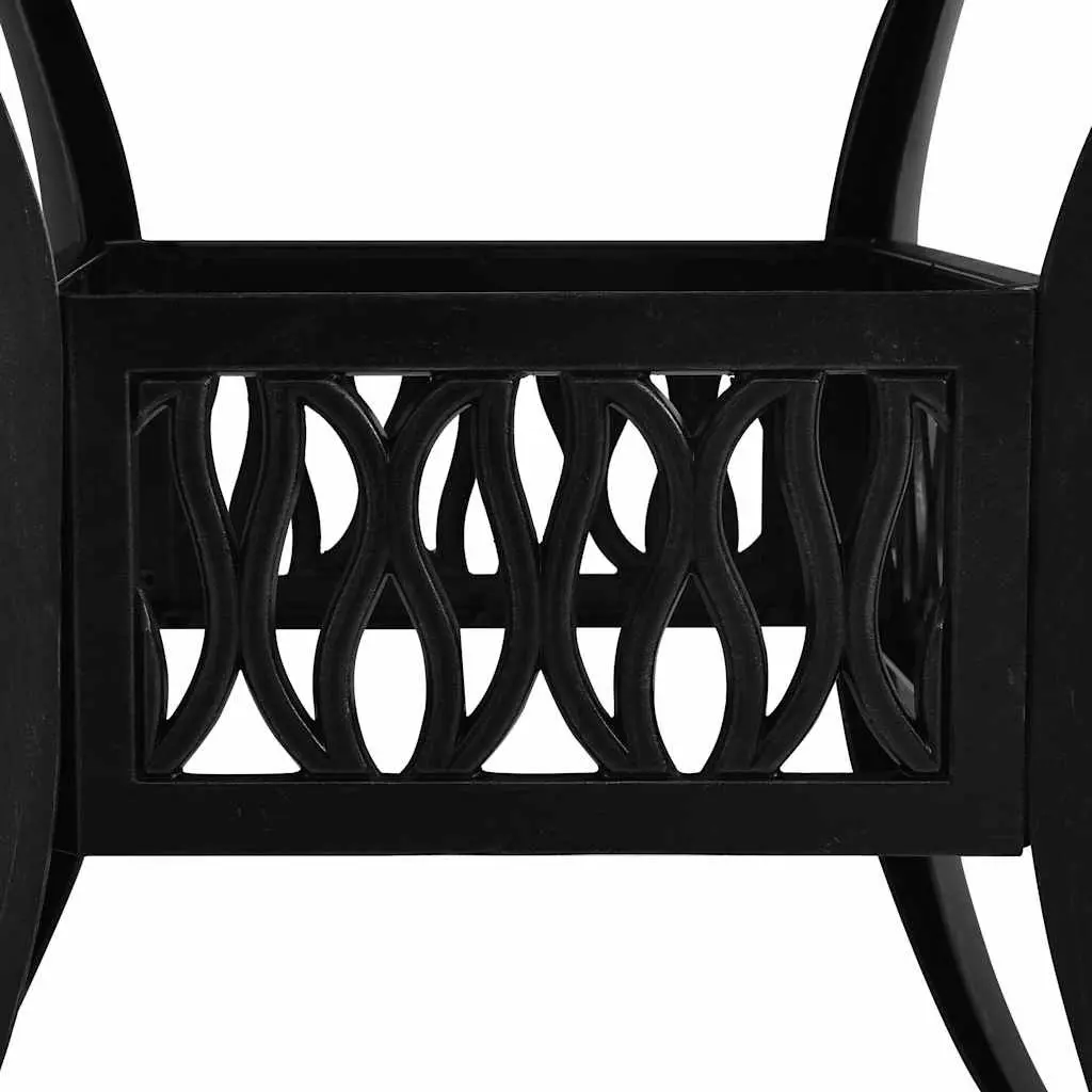 5 Piece Outdoor Bistro Set Cast Aluminium Table Chairs Garden Patio Furniture