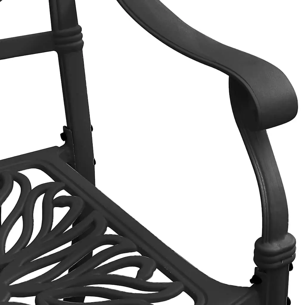 5 Piece Outdoor Bistro Set Cast Aluminium Table Chairs Garden Patio Furniture