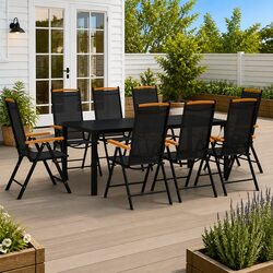 Specifications of 9 Piece Outdoor Dining Set