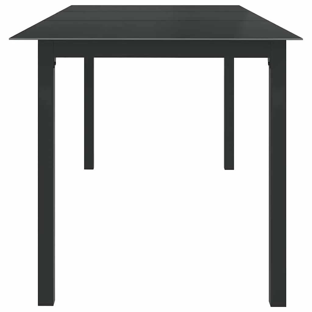 Garden Dining Set 9 Piece Outdoor Furniture Anthracite Chairs Table Patio