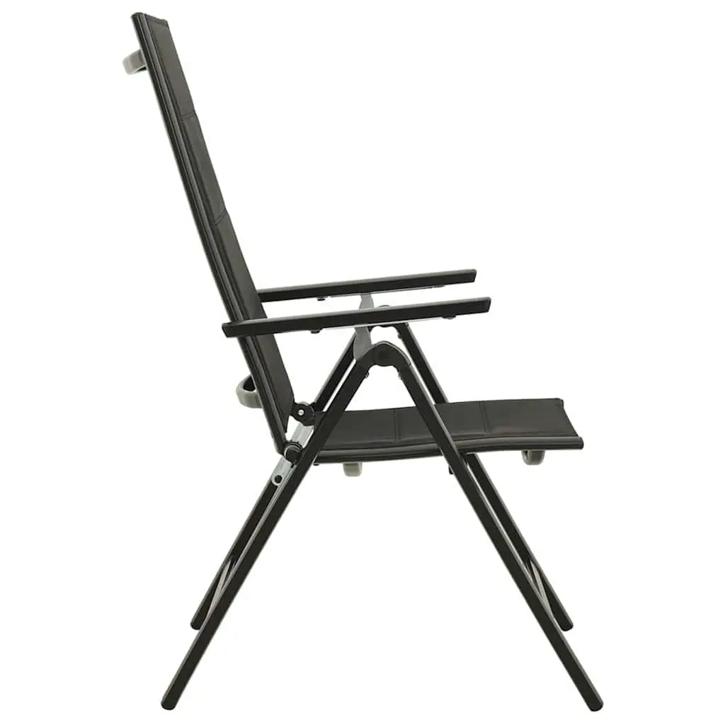 9 Piece Garden Dining Set Outdoor Use Anthracite Table Chairs