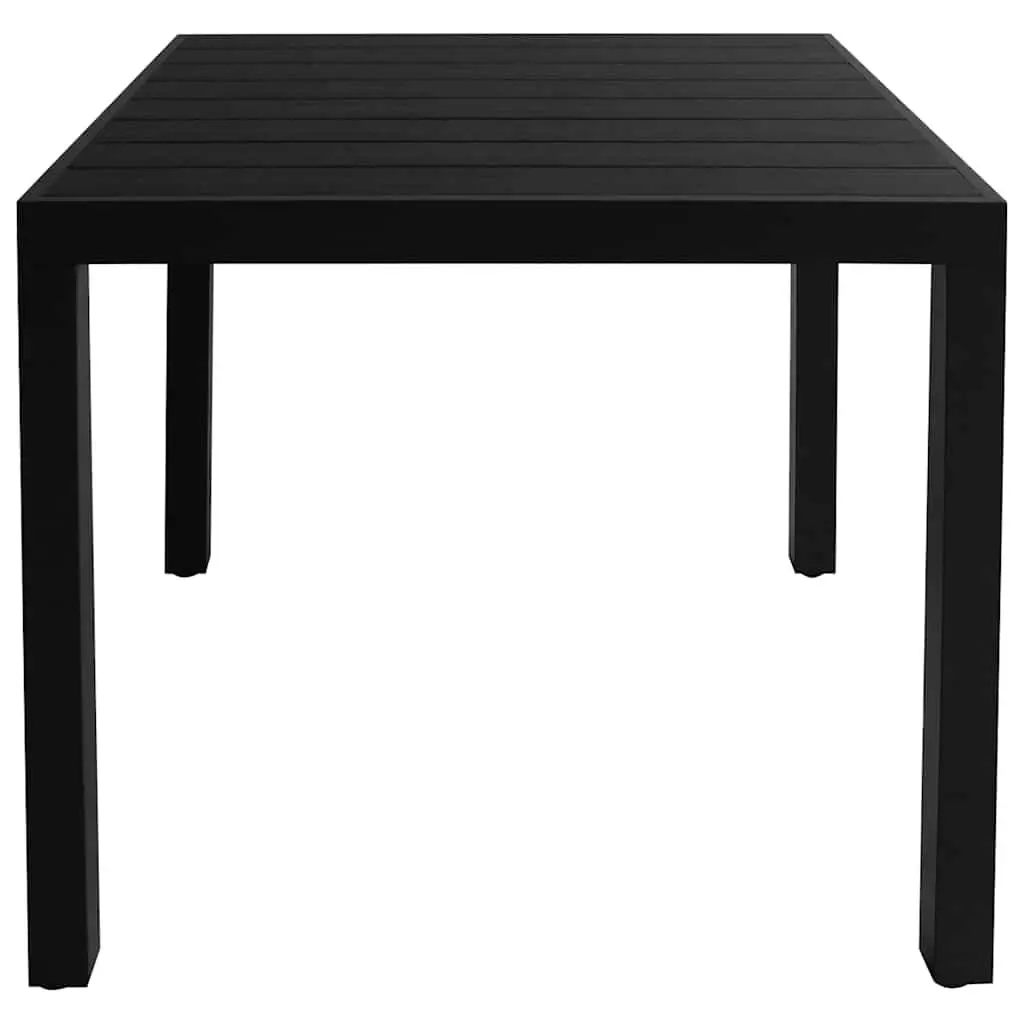 Garden Dining Set Outdoor Furniture 5 Piece Black Aluminium Frame Textilene