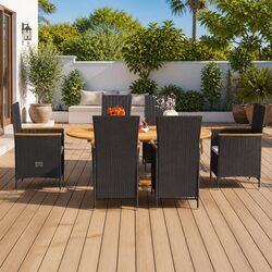 Specifications of 7-Piece Outdoor Garden Dining Set