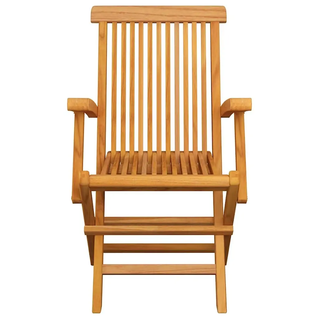 8-Piece Teak Folding Outdoor Chair Set