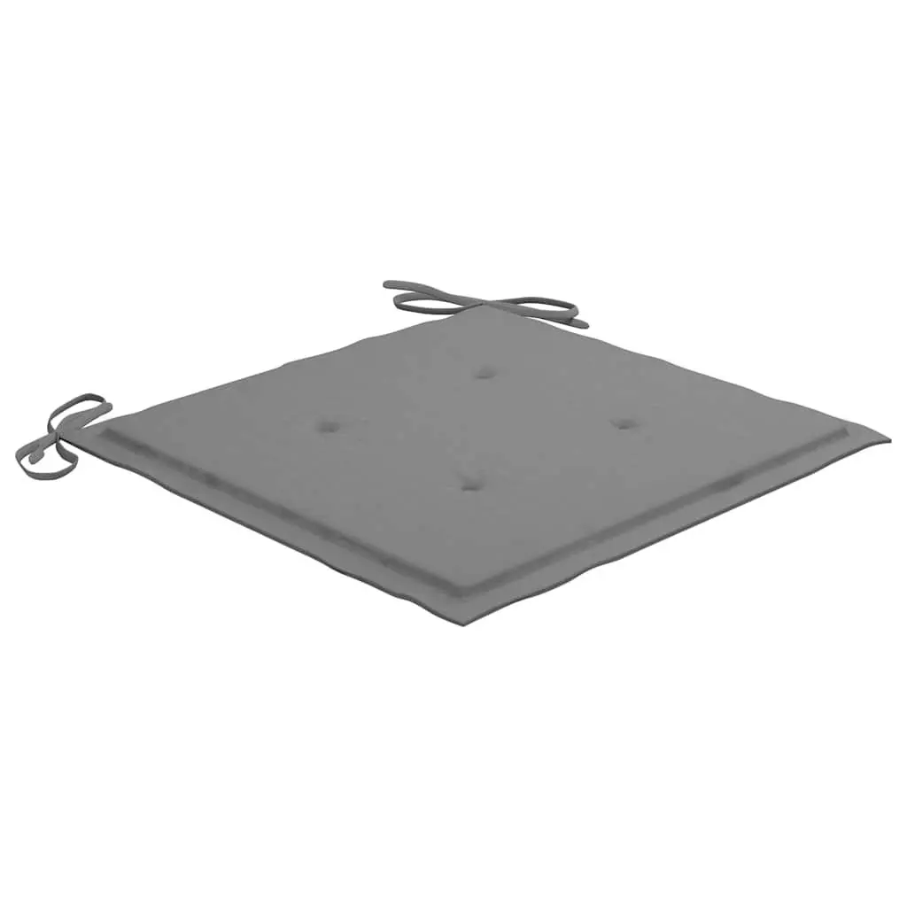 4 Grey Outdoor Garden Chairs Set