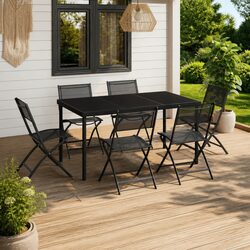 7 Piece Outdoor Dining Set: 1 Table & 6 Chairs