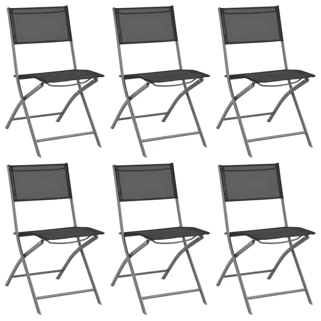7 Piece Outdoor Dining Set Steel Frame Chairs Table Garden Patio Furniture