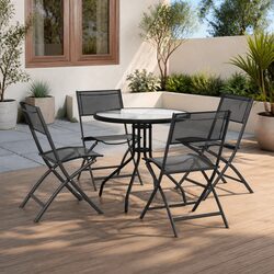 Specifications of 5 Piece Steel Frame Dining Set