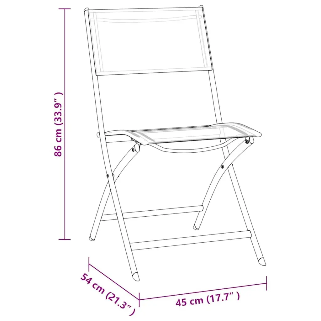 Outdoor Dining Set Garden Patio 9 Piece Steel Frame Table Chairs Grey