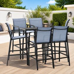Specifications of 7-Piece Garden Bar Set with Steel Frame