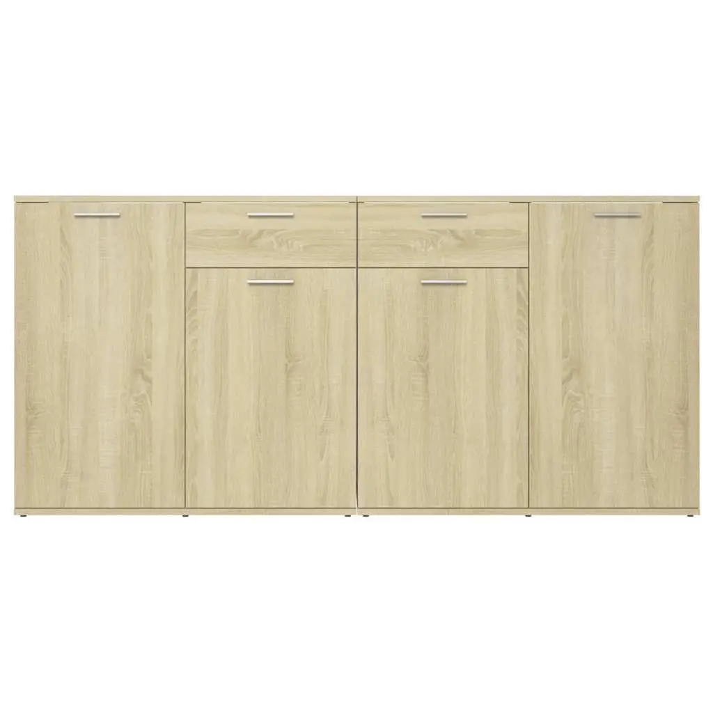 Sideboard Buffet Cabinet Storage Unit for Living Room Dining Area 160x36x75 cm Sonoma Oak