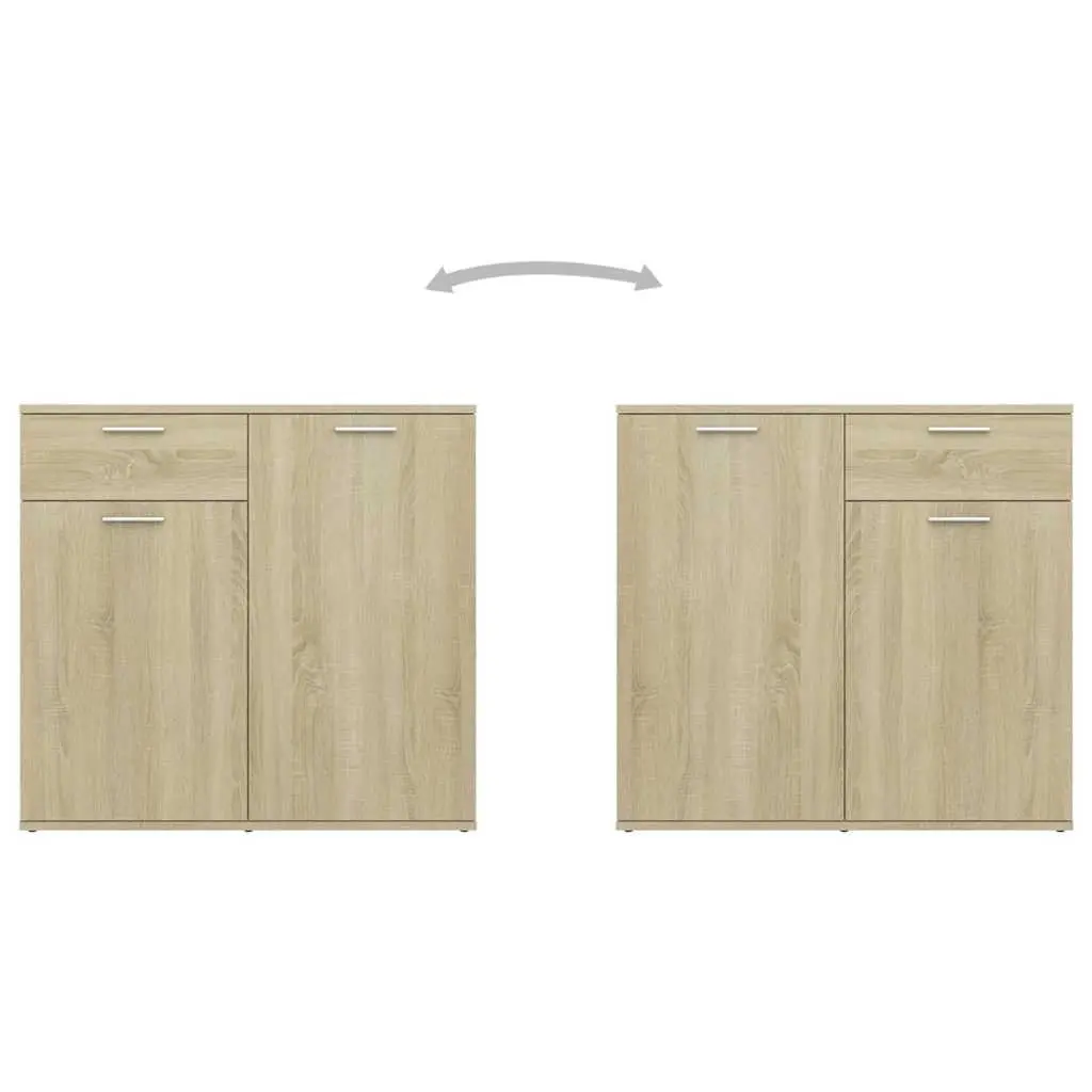 Sideboard Buffet Cabinet Storage Unit for Living Room Dining Area 160x36x75 cm Sonoma Oak