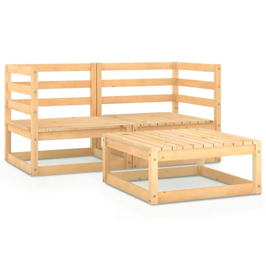 3 Piece Modular Lounge Set for Outdoors