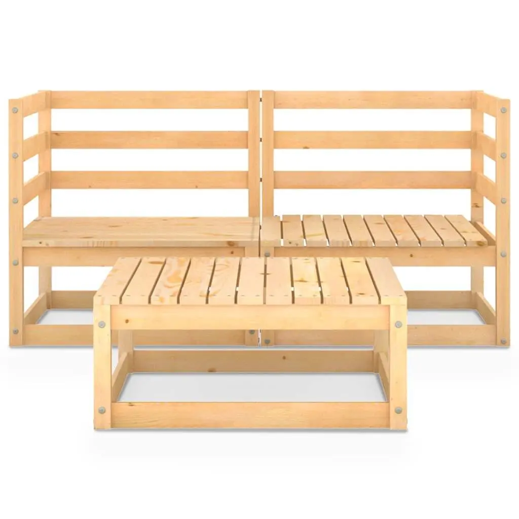 3 Piece Modular Lounge Set for Outdoors