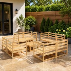 Specifications of 9 Piece Garden Lounge Set - Modular Design