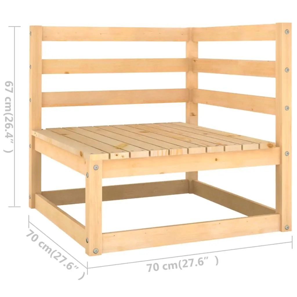 Garden Lounge Set Outdoor Furniture 6 Piece Modular Sofa Sectional Brown