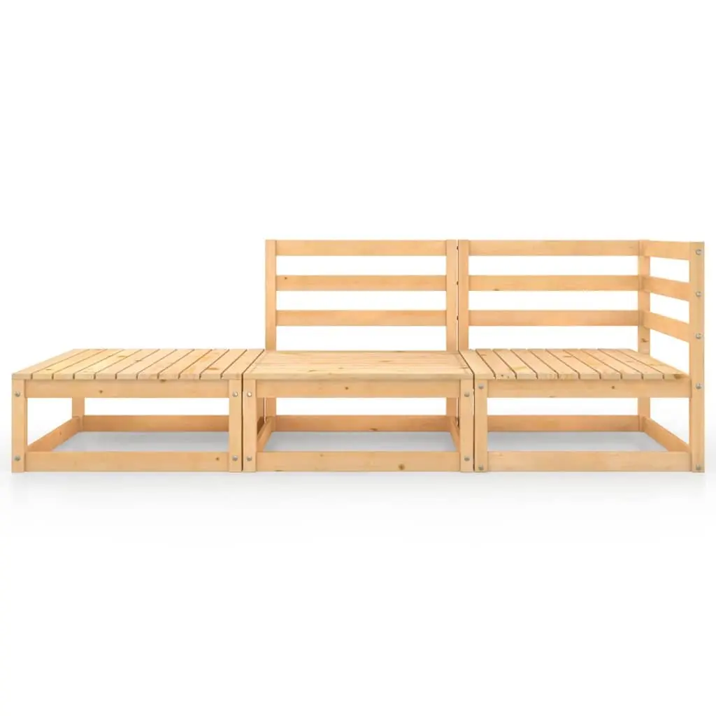 Modular Lounge Set for Garden Outdoor Use 4 Piece Brown