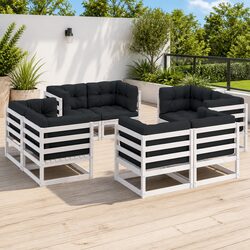 Specifications of 8 Piece Outdoor Lounge Set in White