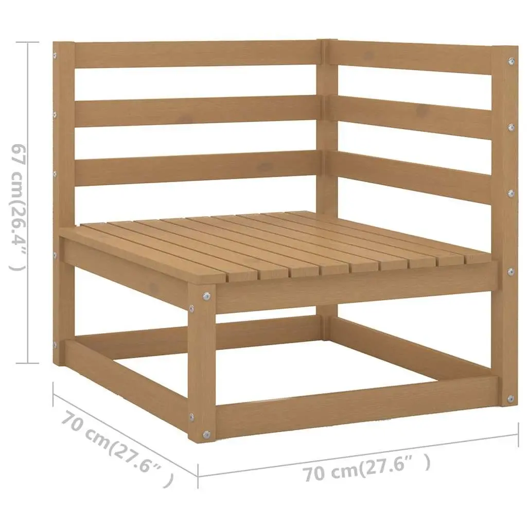Garden Lounge Set Outdoor Furniture 6 Piece Brown Modular