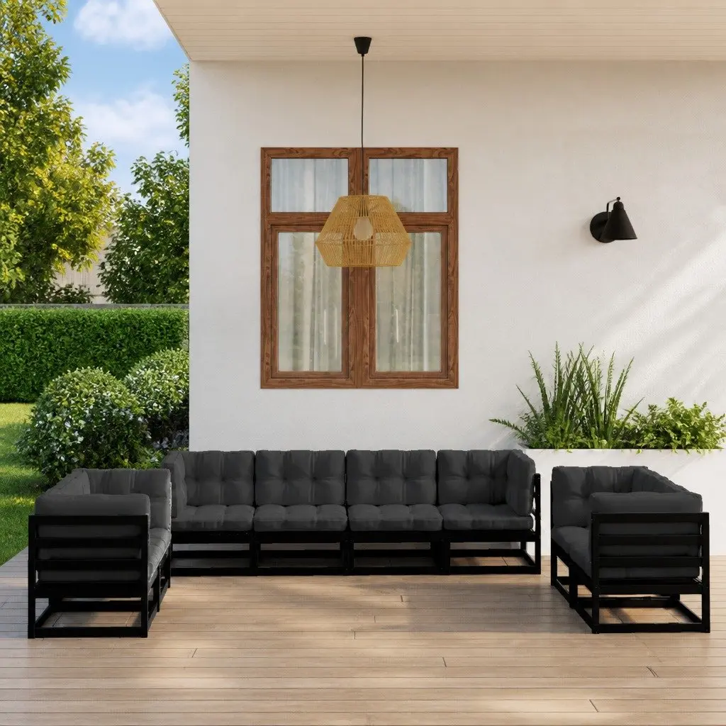 Garden Lounge Set 8 Piece Outdoor Furniture Pinewood Modular