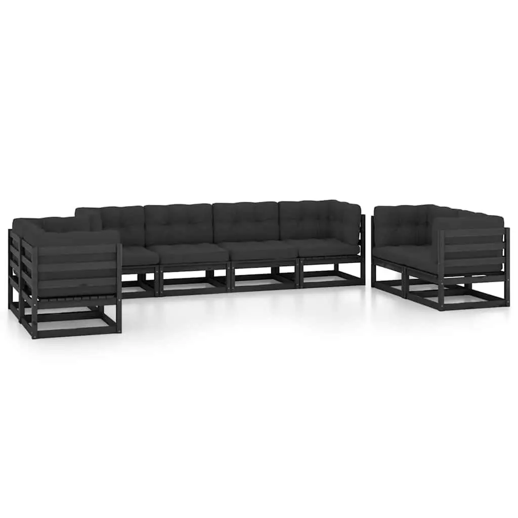 Garden Lounge Set 8 Piece Outdoor Furniture Pinewood Modular