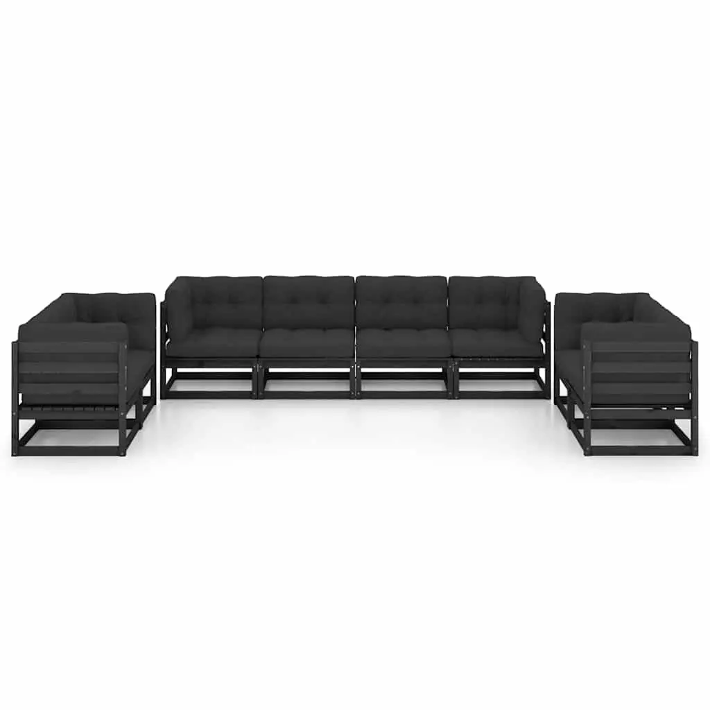 Garden Lounge Set 8 Piece Outdoor Furniture Pinewood Modular