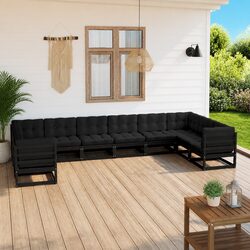 Specifications of 10 Piece Garden Lounge Set with Cushions