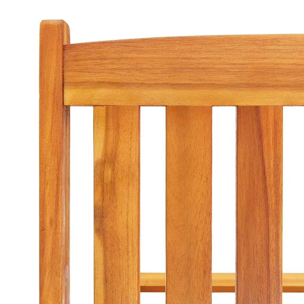 Sun Lounger Set for Outdoor Patio 2 Piece with Cushions Solid Acacia Wood