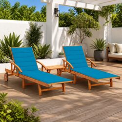 Sun Lounger Set Dimensions and Specifications
