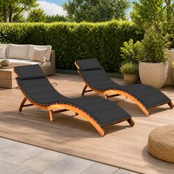 Specifications for Wooden Sun Loungers - Set of 2