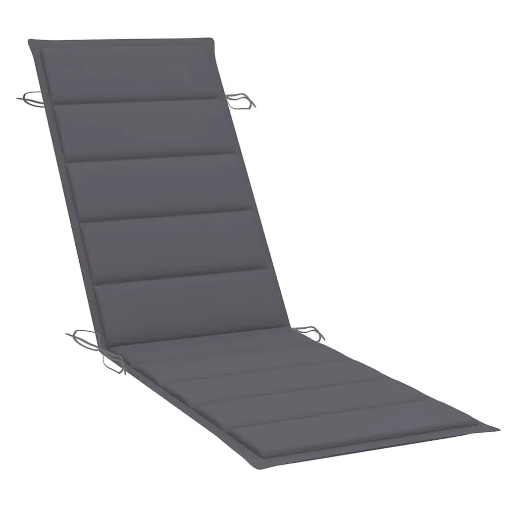 Wooden Sun Loungers Set of 2 Outdoor Patio Chairs with Cushions