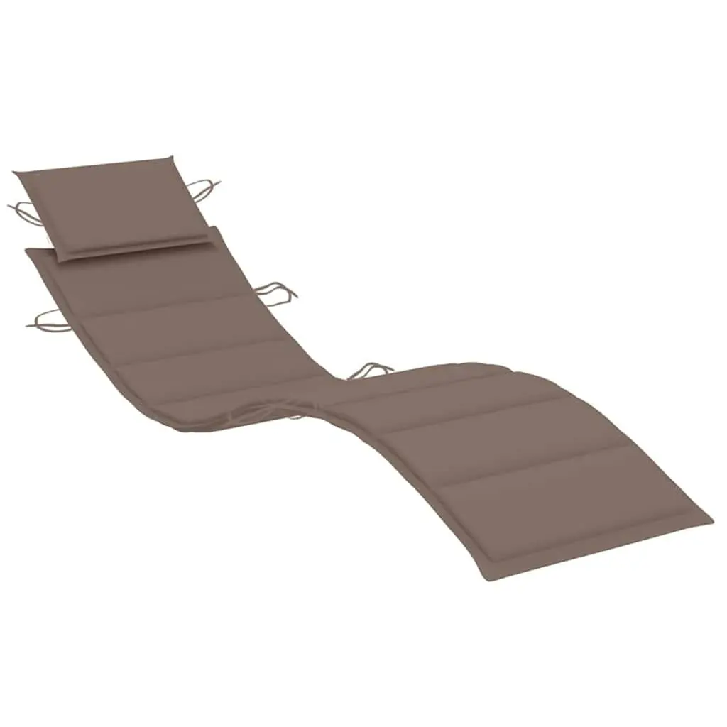 2 Folding Sun Loungers with Cushions