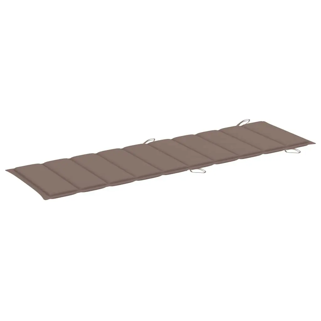 2 Folding Sun Loungers with Cushions