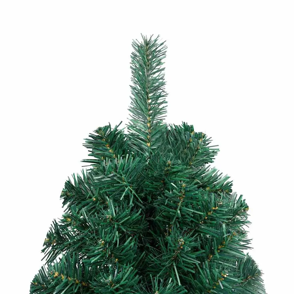 120cm Green Pre-lit Half Christmas Tree