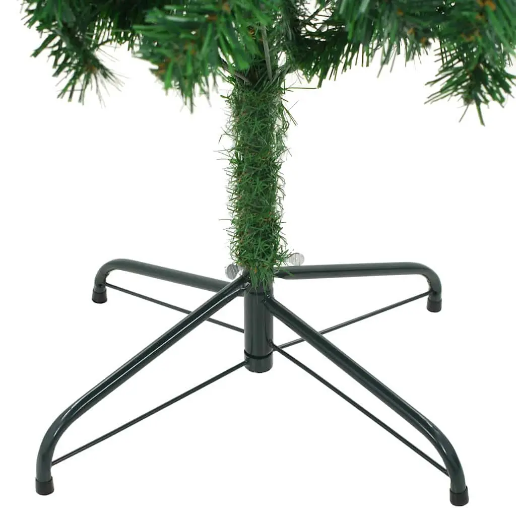 Artificial Pre-lit Christmas Tree 210cm 910 Branch Tips Green Indoor Holiday